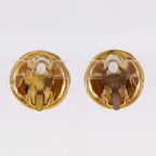 Chanel Coco Mark Vintage Gold Plated 93 P 23.8 g Earrings — view 4