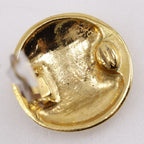 Chanel Coco Mark Vintage Gold Plated 93 P 23.8 g Earrings — view 8