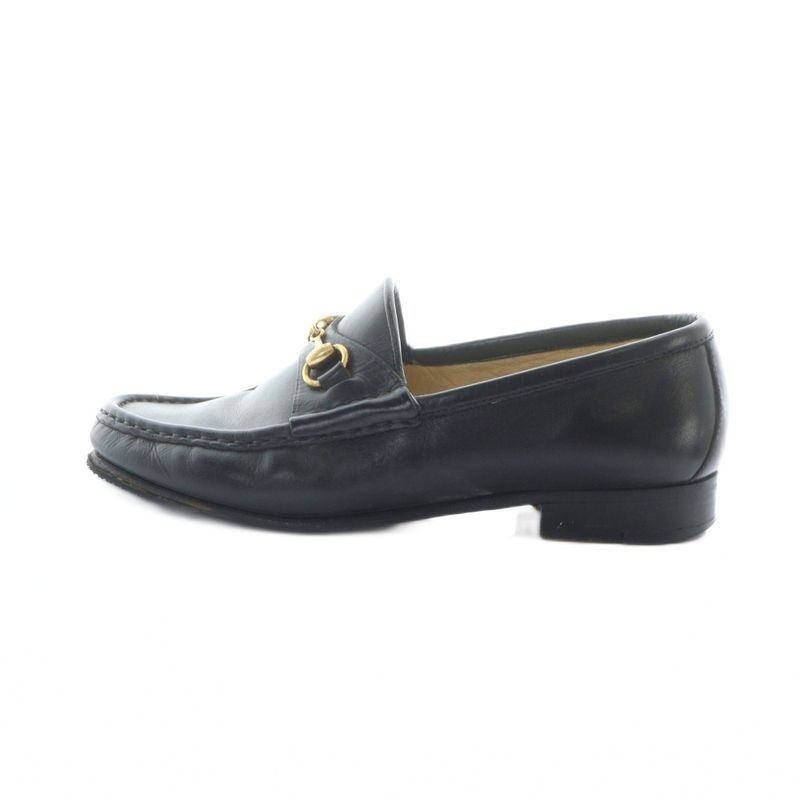 Gucci Loafer Moccasin Leather Horsebit Gold Hardware Logo 35 — view 2