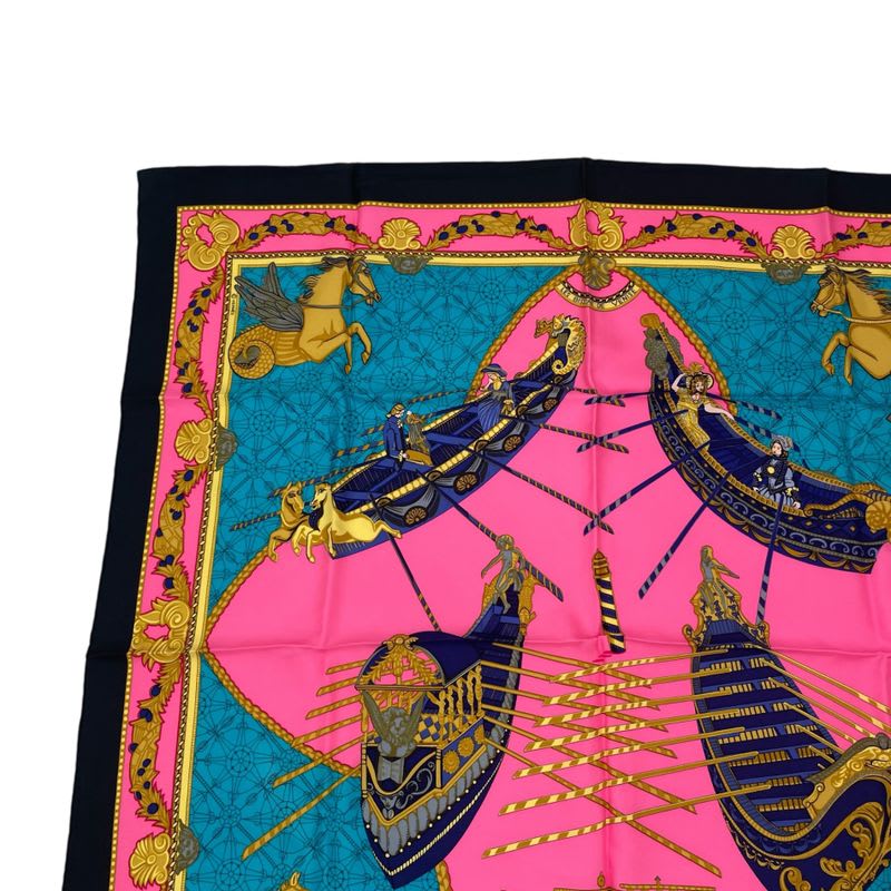 Hermes Scarf Silk Carre 90 LES BISS ONE Devenise The Sailor Of Venice Multicolor — view 2