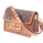 Louis Vuitton Dauphine Mini Monogram Shoulder Bag Canvas Brown — view 4