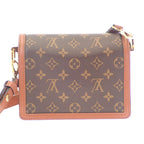 Louis Vuitton Dauphine Mini Monogram Shoulder Bag Canvas Brown — view 5