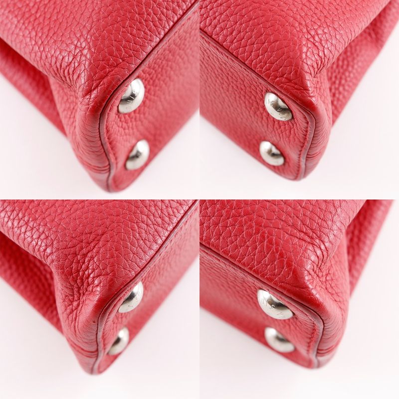 Louis Vuitton Capucines BB 2-Way Shoulder Taurillon Leather Red Tr2135 — view 4