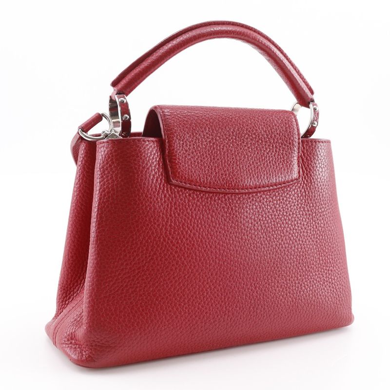 Louis Vuitton Capucines BB 2-Way Shoulder Taurillon Leather Red Tr2135 — view 3