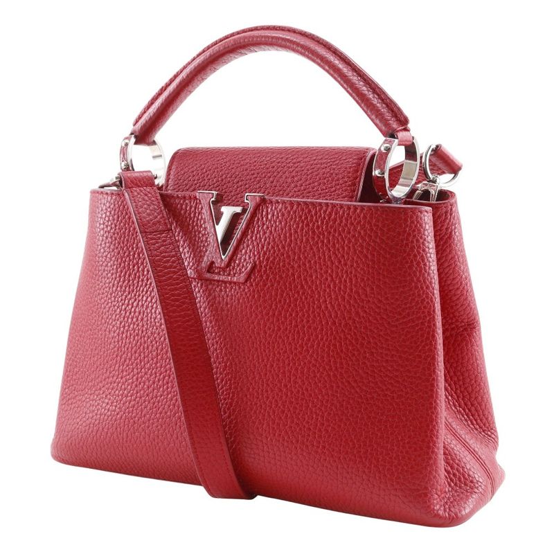 Louis Vuitton Capucines BB 2-Way Shoulder Taurillon Leather Red Tr2135 — view 2