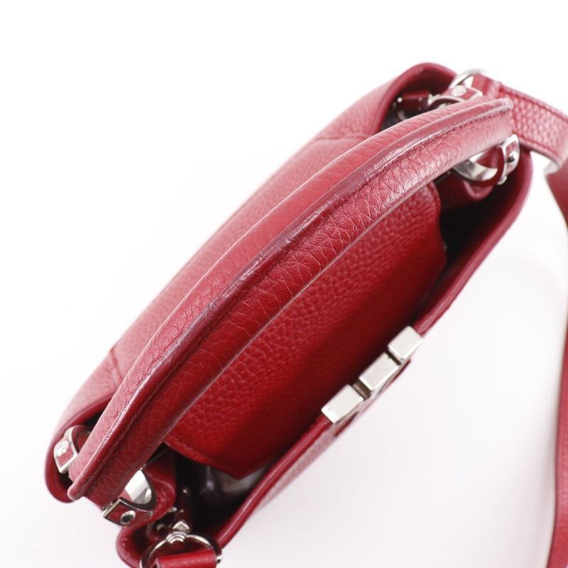Louis Vuitton Capucines BB 2-Way Shoulder Taurillon Leather Red Tr2135 — view 5