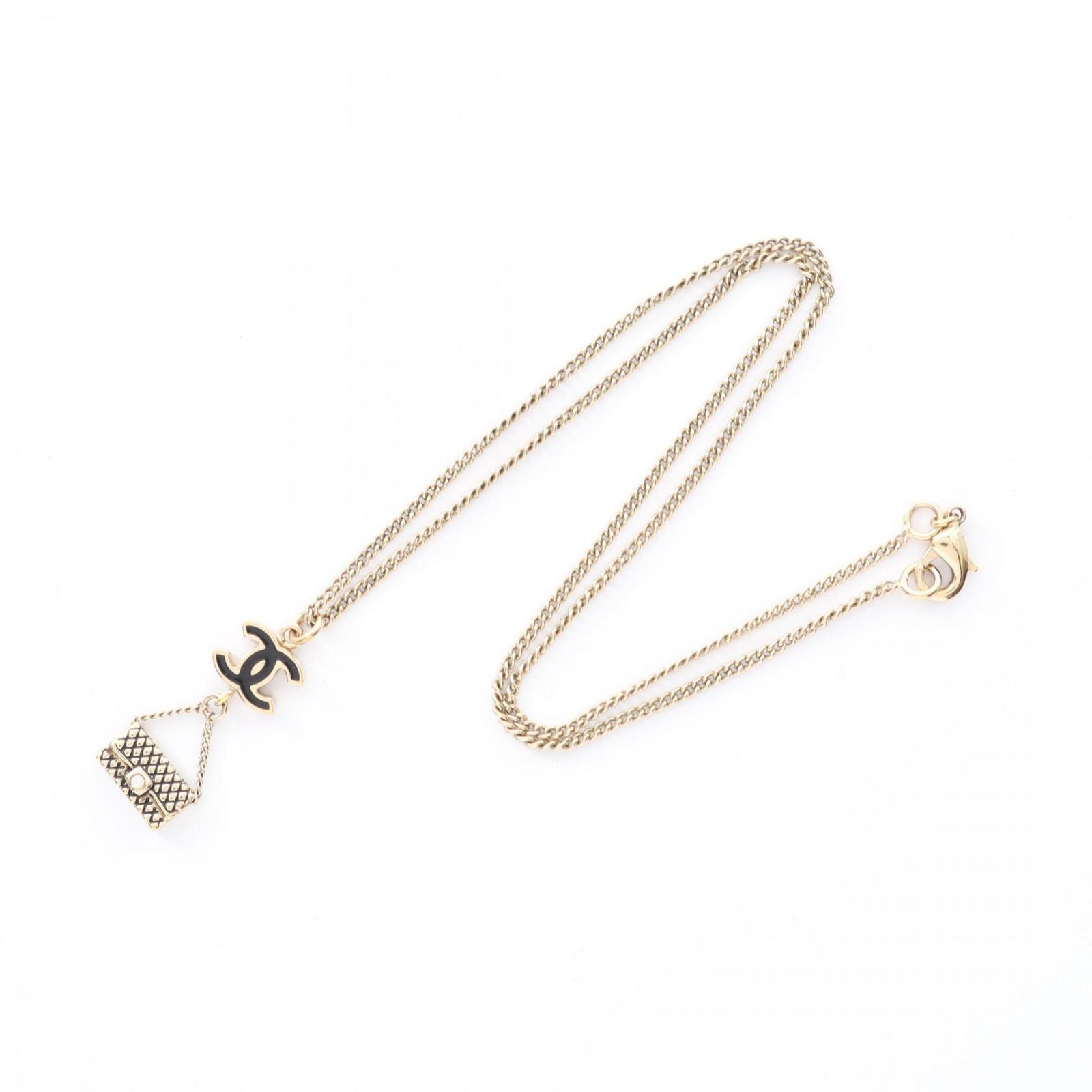 Chanel Necklace Heremark Quilted GP — view 4