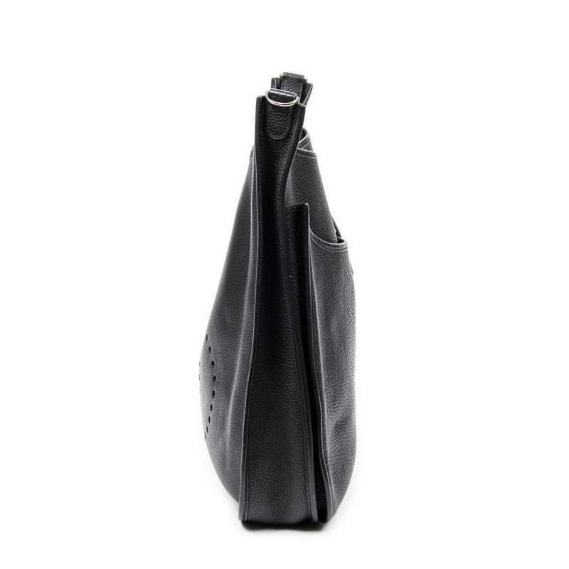 Hermes Evelyne II Black Clemence Leather — view 4