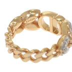 Christian Dior 30 Montaigne Ring M Size R2513 Womcy d03 S GP Metal Crystal — view 7
