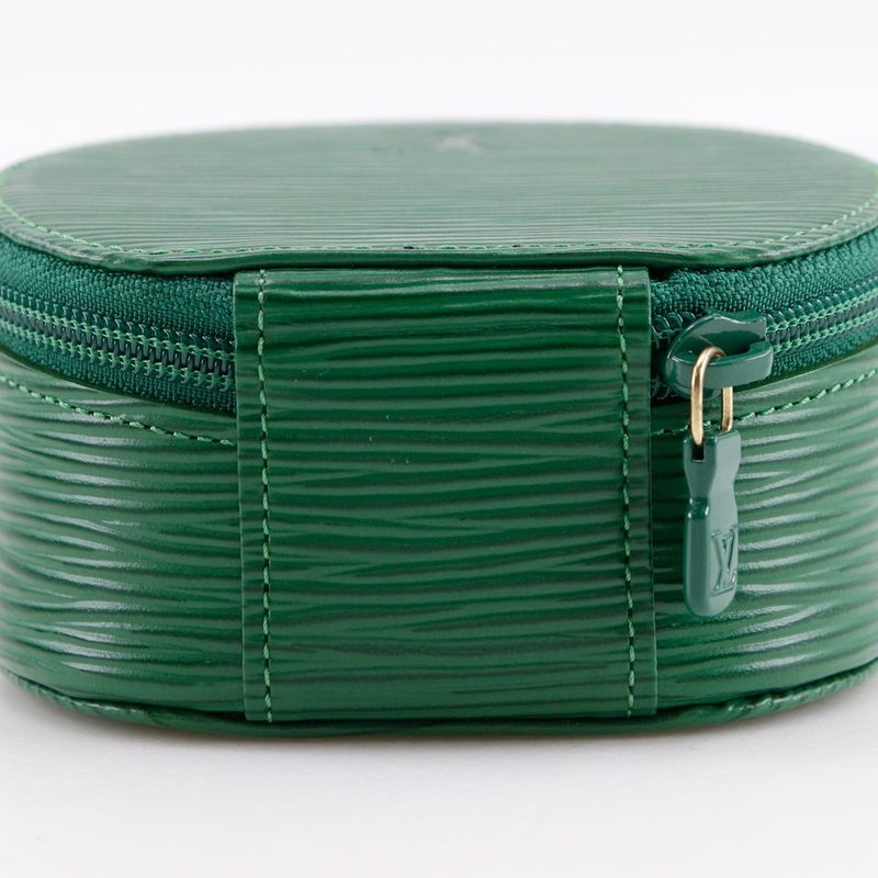 Louis Vuitton Ecrin Bijou 12 Jewelry Case Pouch Epi Leather Borneo Green — view 7