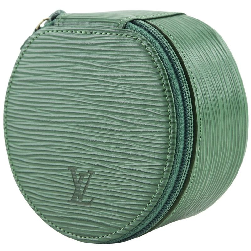 Louis Vuitton Ecrin Bijou 12 Jewelry Case Pouch Epi Leather Borneo Green — view 2