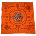 Hermes Scarf Silk Carre 90 Nomades Nomad Orange Box — view 2