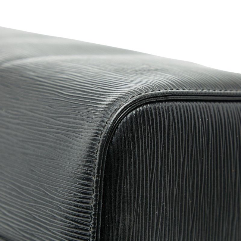 Louis Vuitton Epi Speedy 35 Handbag Boston Bag Noir Black Leather — view 6