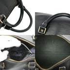 Louis Vuitton Epi Speedy 35 Handbag Boston Bag Noir Black Leather — view 9