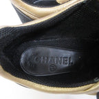 Chanel Sneakers Coco Mark Leather Cut-out Lace Up 36 — view 7