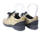 Chanel Sneakers Coco Mark Leather Cut-out Lace Up 36 — view 2