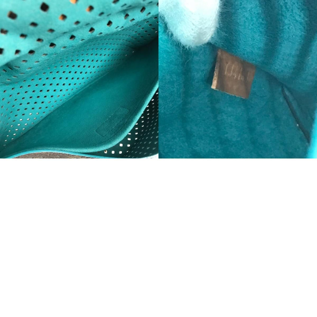 Louis Vuitton Shoulder Bag Floresomur Monogram Canvas Turcoise Blue — view 9