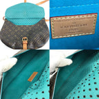 Louis Vuitton Shoulder Bag Floresomur Monogram Canvas Turcoise Blue — view 8
