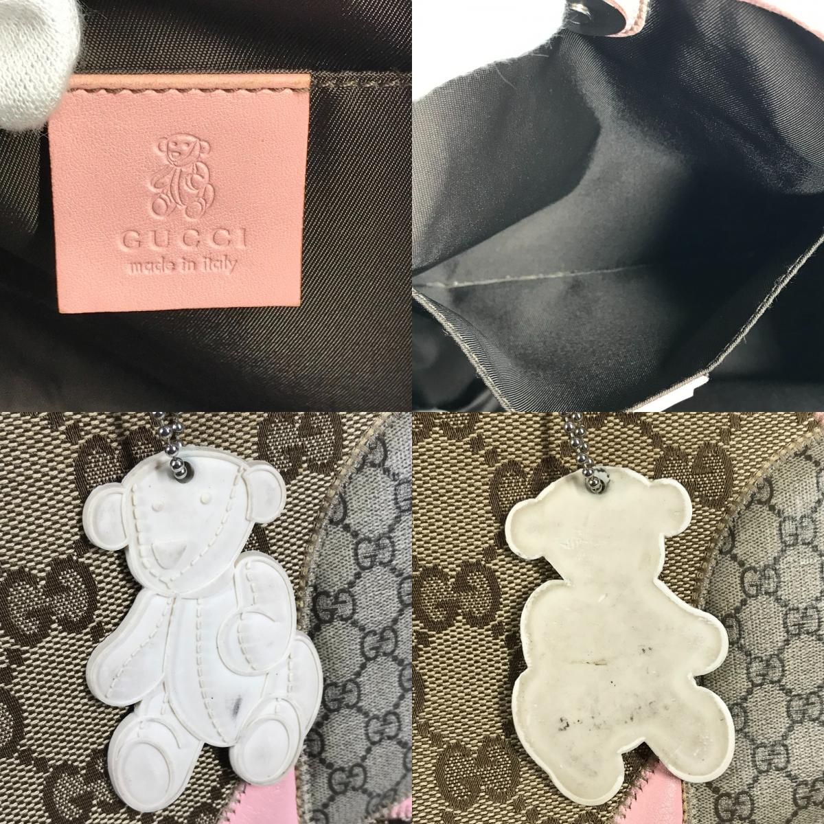 Gucci Handbag Papagallo Parrot GG Canvas Leather Pink — view 9