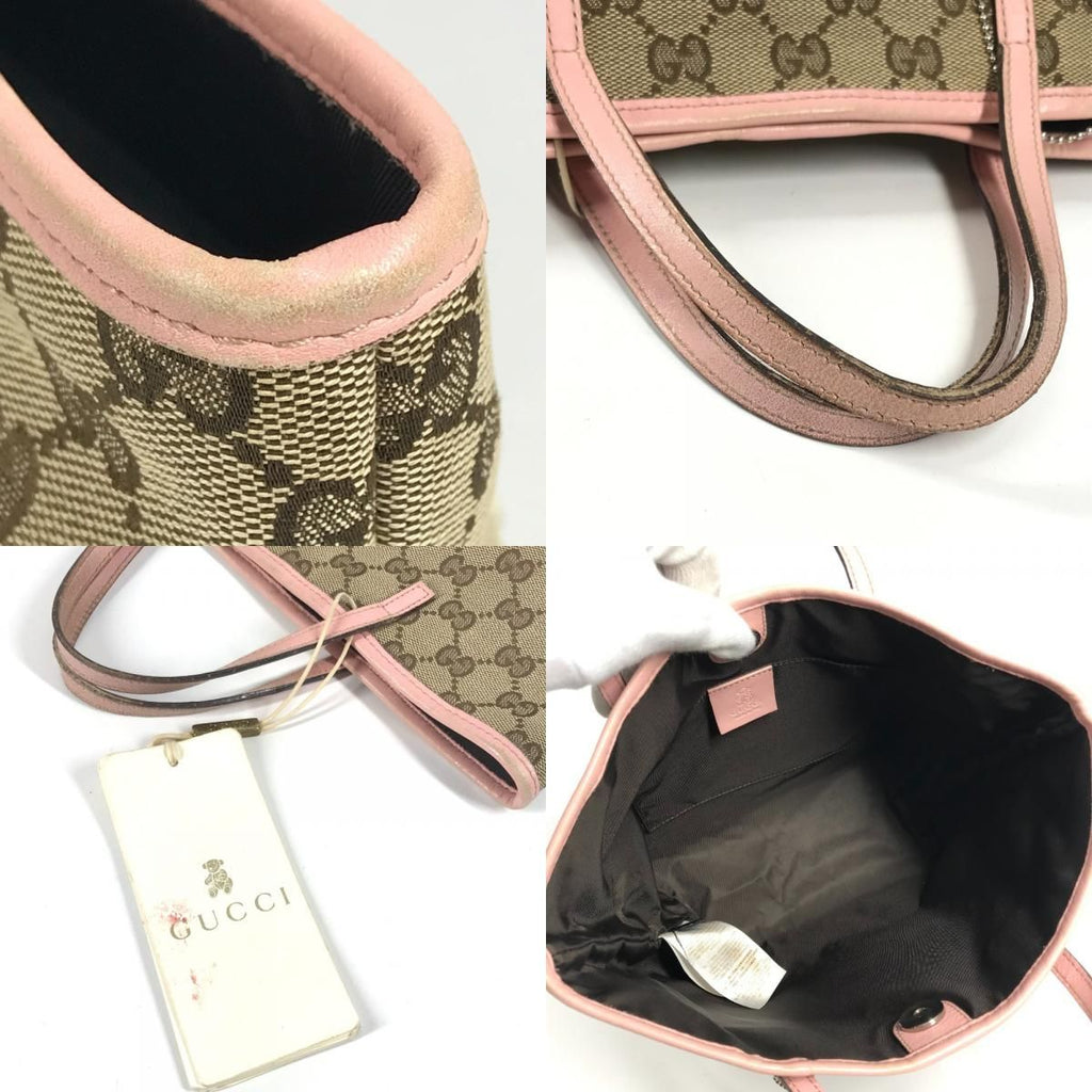 Gucci Handbag Papagallo Parrot GG Canvas Leather Pink — view 8