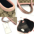Gucci Handbag Papagallo Parrot GG Canvas Leather Pink — view 8