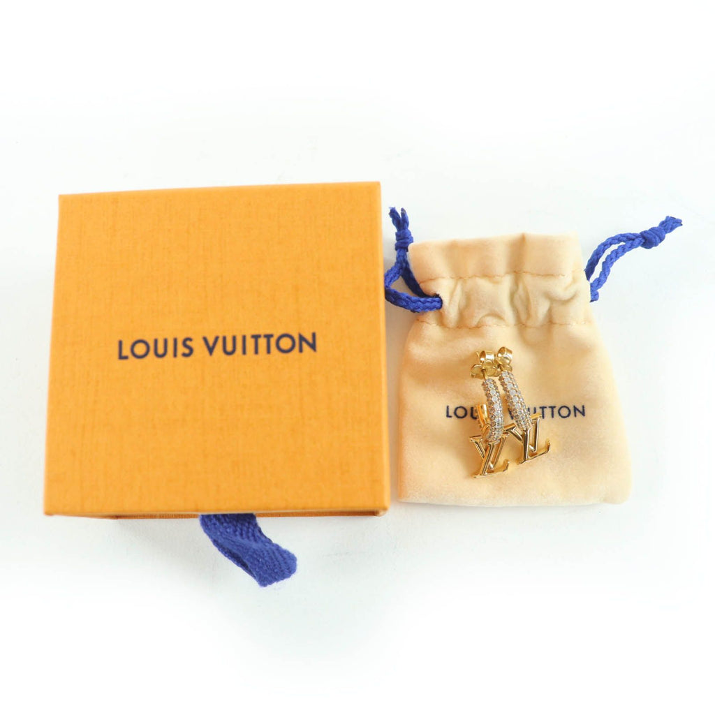 Louis Vuitton Earrings Hoop/ Iconic Metal Strass — view 3
