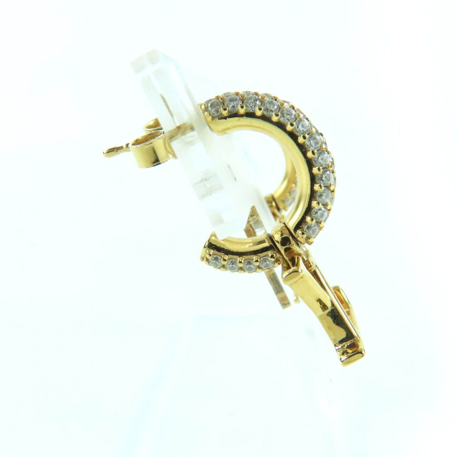 Louis Vuitton Earrings Hoop/ Iconic Metal Strass — view 6