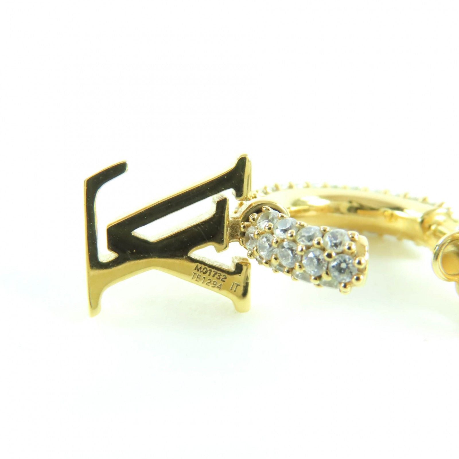 Louis Vuitton Earrings Hoop/ Iconic Metal Strass — view 8