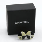 Chanel Coco Mark Bicolor Plastic Gold Plated Black White 02 a 6.9 — view 9
