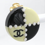Chanel Coco Mark Bicolor Plastic Gold Plated Black White 02 a 6.9 — view 6