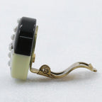Chanel Coco Mark Bicolor Plastic Gold Plated Black White 02 a 6.9 — view 7