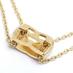 Chanel 18K Yellow Gold Coco Crush Pave Diamond Necklace 750 YG Jewelry — view 9