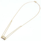 Chanel 18K Yellow Gold Coco Crush Pave Diamond Necklace 750 YG Jewelry — view 4