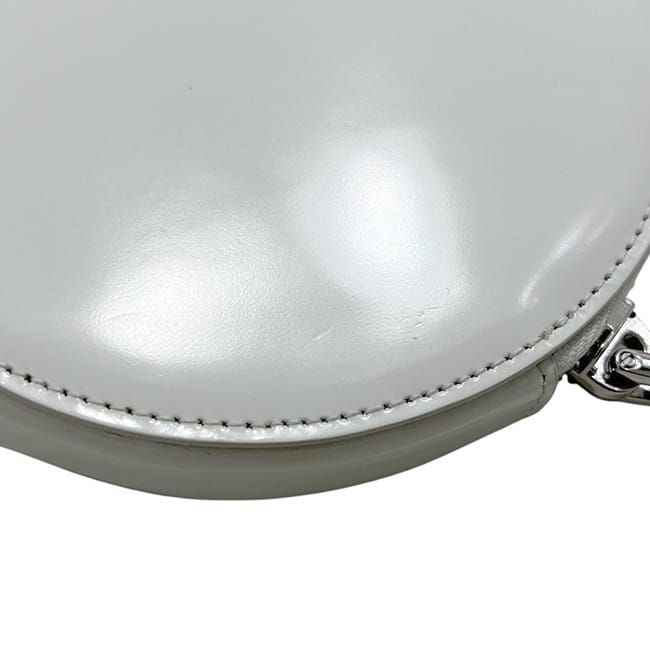 Prada Shoulder Bag White 1 Na003 Round Chain