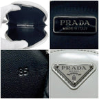 Prada Shoulder Bag White 1 Na003 Round Chain