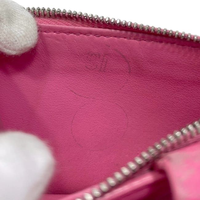 Bottega Veneta Bifold Wallet Pink Intrecciato Hook Leather — view 9