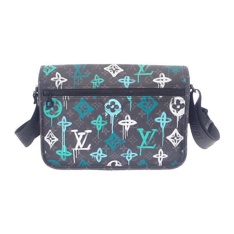 Louis Vuitton Archie Messenger Shoulder Bag Monogram Eclipse Black — view 5