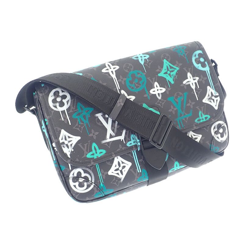Louis Vuitton Archie Messenger Shoulder Bag Monogram Eclipse Black — view 3
