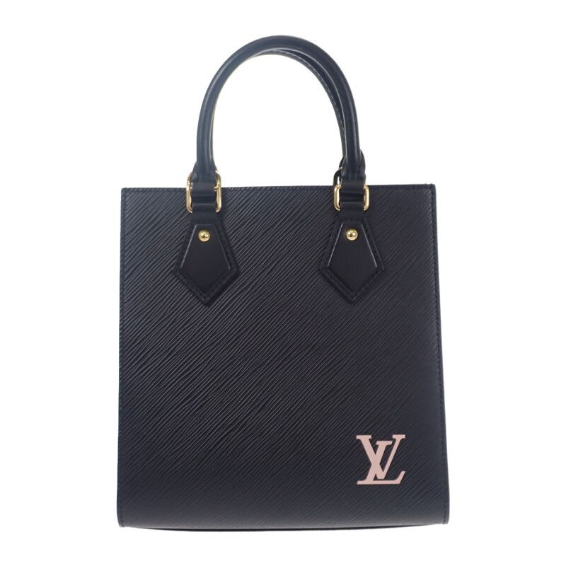 Louis Vuitton Sac Plat BB Epi 2-Way Bag Black Gold Hardware — view 3