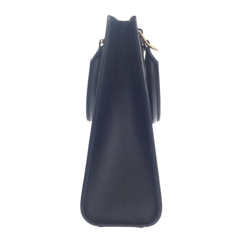 Louis Vuitton Sac Plat BB Epi 2-Way Bag Black Gold Hardware — view 6