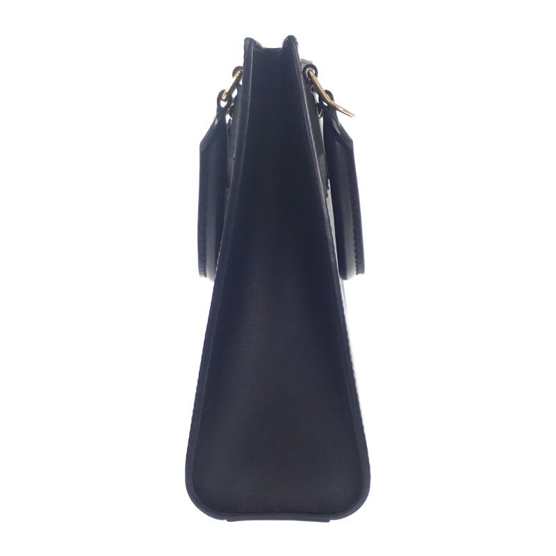 Louis Vuitton Sac Plat BB Epi 2-Way Bag Black Gold Hardware — view 5