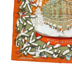 Hermes Scarf Silk Carre 90 Noel Au 24 Faubourg Christmas — view 5