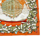 Hermes Scarf Silk Carre 90 Noel Au 24 Faubourg Christmas — view 6