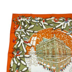 Hermes Scarf Silk Carre 90 Noel Au 24 Faubourg Christmas — view 3
