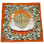 Hermes Scarf Silk Carre 90 Noel Au 24 Faubourg Christmas — view 2