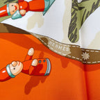Hermes Scarf Silk Carre 90 Noel Au 24 Faubourg Christmas — view 8