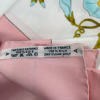 Hermes Scarf Silk Carre 90 Romantique Romantic Pink — view 8