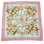 Hermes Scarf Silk Carre 90 Romantique Romantic Pink — view 2