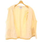 Chanel Coco Mark Shawl Collar Other Jackets Ivory Care Tag None — view 8
