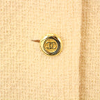 Chanel Coco Mark Shawl Collar Other Jackets Ivory Care Tag None — view 6